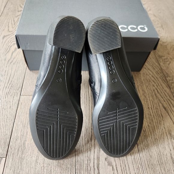 ECCO Size 7 - 7.5  Shape M 35 Women's Black Zipper Ankle Boots Steampunk Witchy - Picture 7 of 9